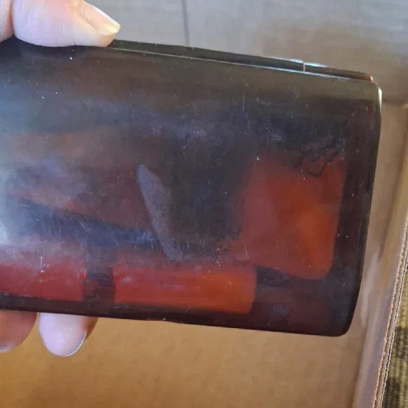 Pink Travel Makeup Brush with Brown Compact Case - Picture 8 of 8